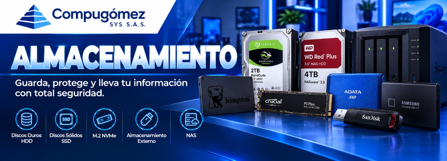 Almacenamiento — Compugómez SYS S.A.S.